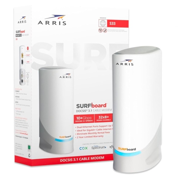 ARRIS (S33) - Cable Modem - Fast DOCSIS 3.1 Multi-Gigabit Modem - Picture 2 of 12